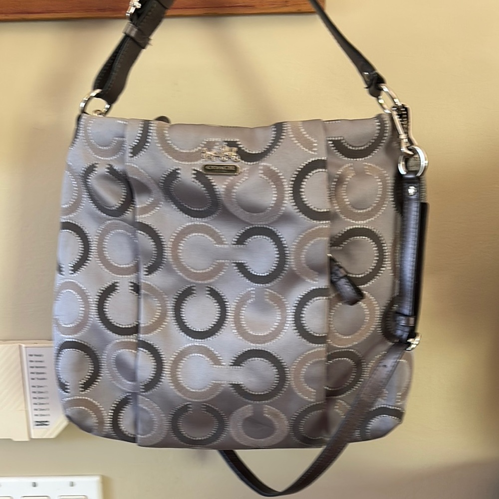 Gray Coach Madison Women's Bag
